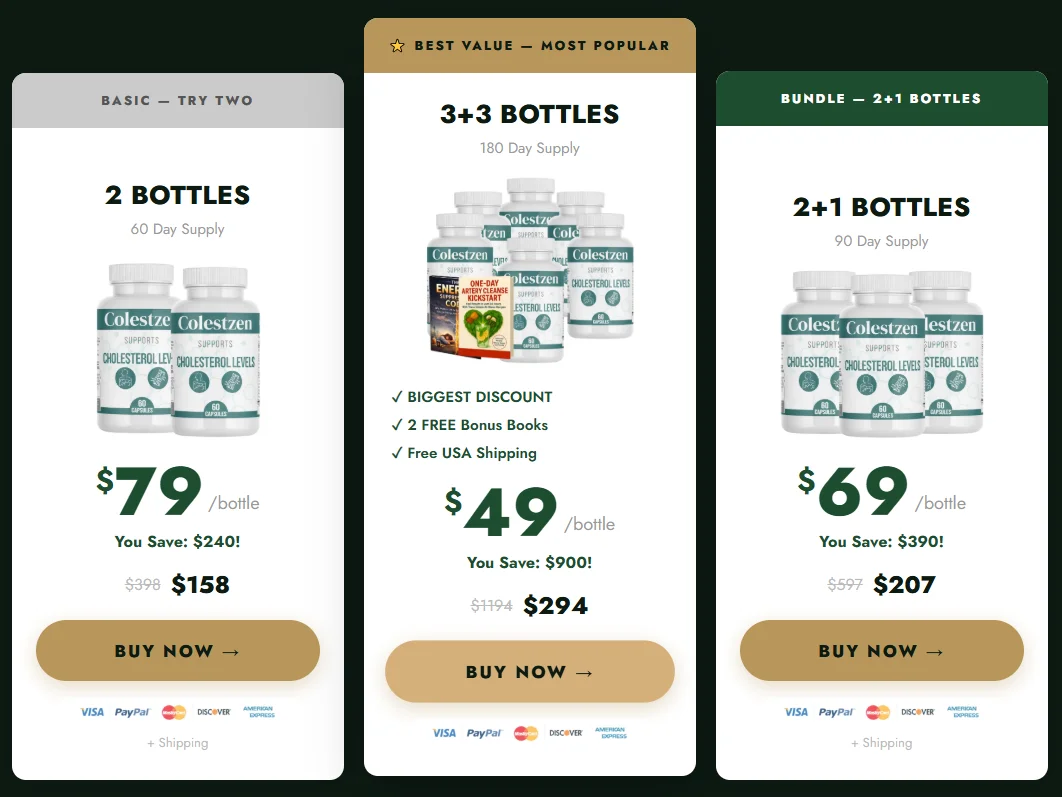 ColestZen Price Packages